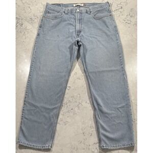 VTG Levi's 550 Jeans Mens 38x32 Blue Light Wash Relaxed Fit Straight Leg Denim